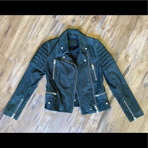 All Saints Jackets & Blazers - All Saints 100% Goat Huxley Leather Women’s Jacket Size UK 6, US 2